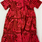 May Tiered Dress - Barbados Cherry Girls Occasion Dresses Briton Court   