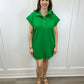 Shayla Scallop Dress - Green Short Dresses Entro