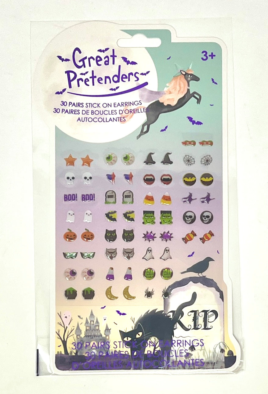 Halloween Sticker Earrings Kids Misc Accessories Great Pretenders   