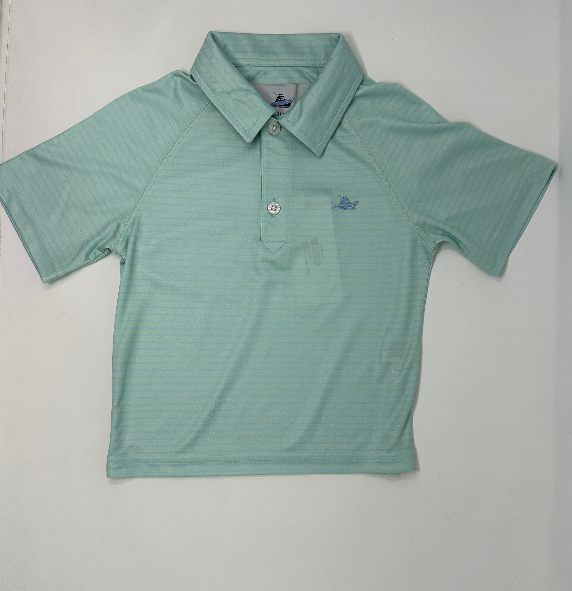 Boy's Polo - Cascade/Aqua Boys Shirts + Polos Southbound   