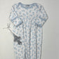 Light Blue Tiny Stork Embroidered Gathered Gown Baby Sleepwear Magnolia Baby   