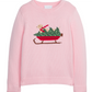 Intarsia Sweater - Pink Holiday Lab Girls Sweaters + Sweatshirts Little English   