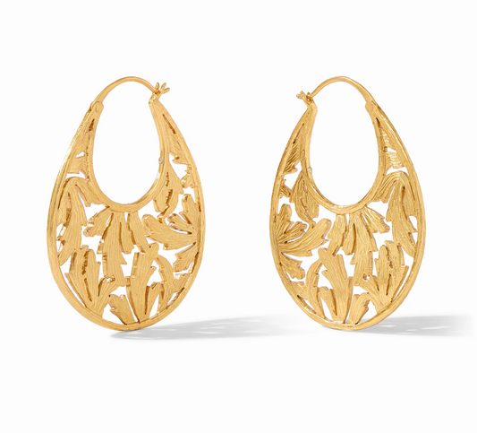 Ivy Statement Hoop - Gold Earrings Julie Vos   