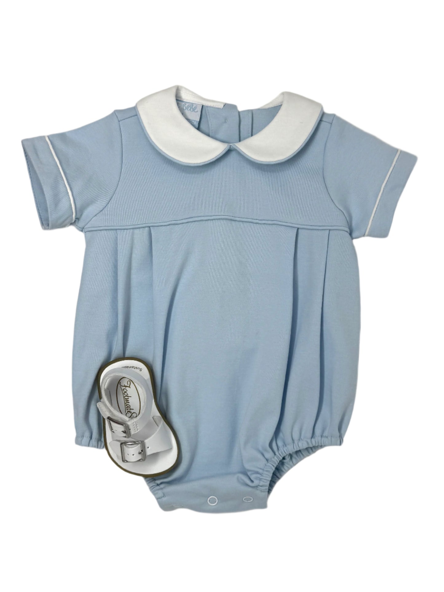 James Blue Knit Boy's Bubble Boys Bubbles + Rompers Petit Bebe