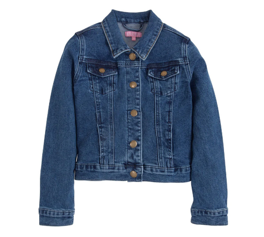 Jean Jacket - Blue Denim Girls Outerwear Bisby   