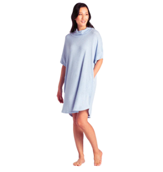 Dream Cowl Neck Gown - Sky Blue Pajamas Softies   