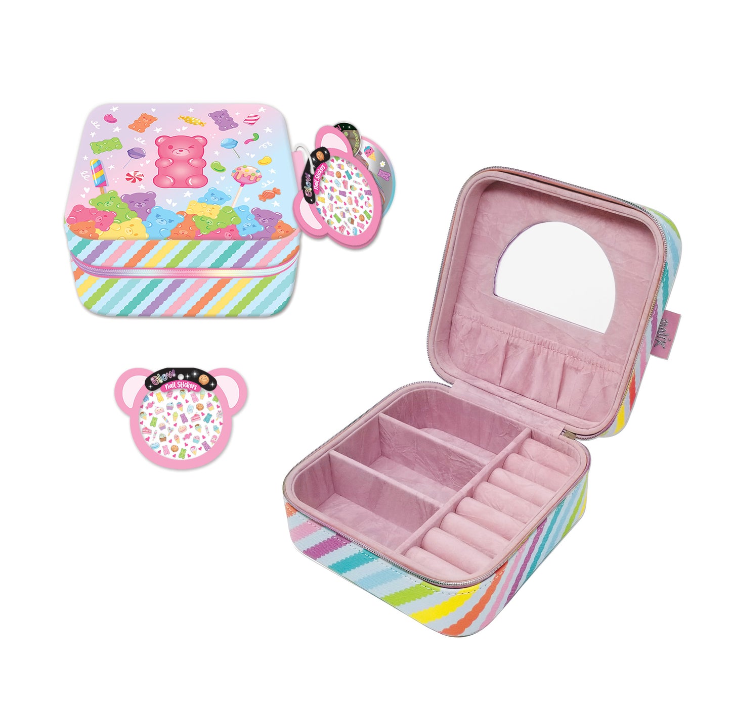 Jewelry Box with Mirror - Sugar Crush Kids Misc Accessories Hot Focus   