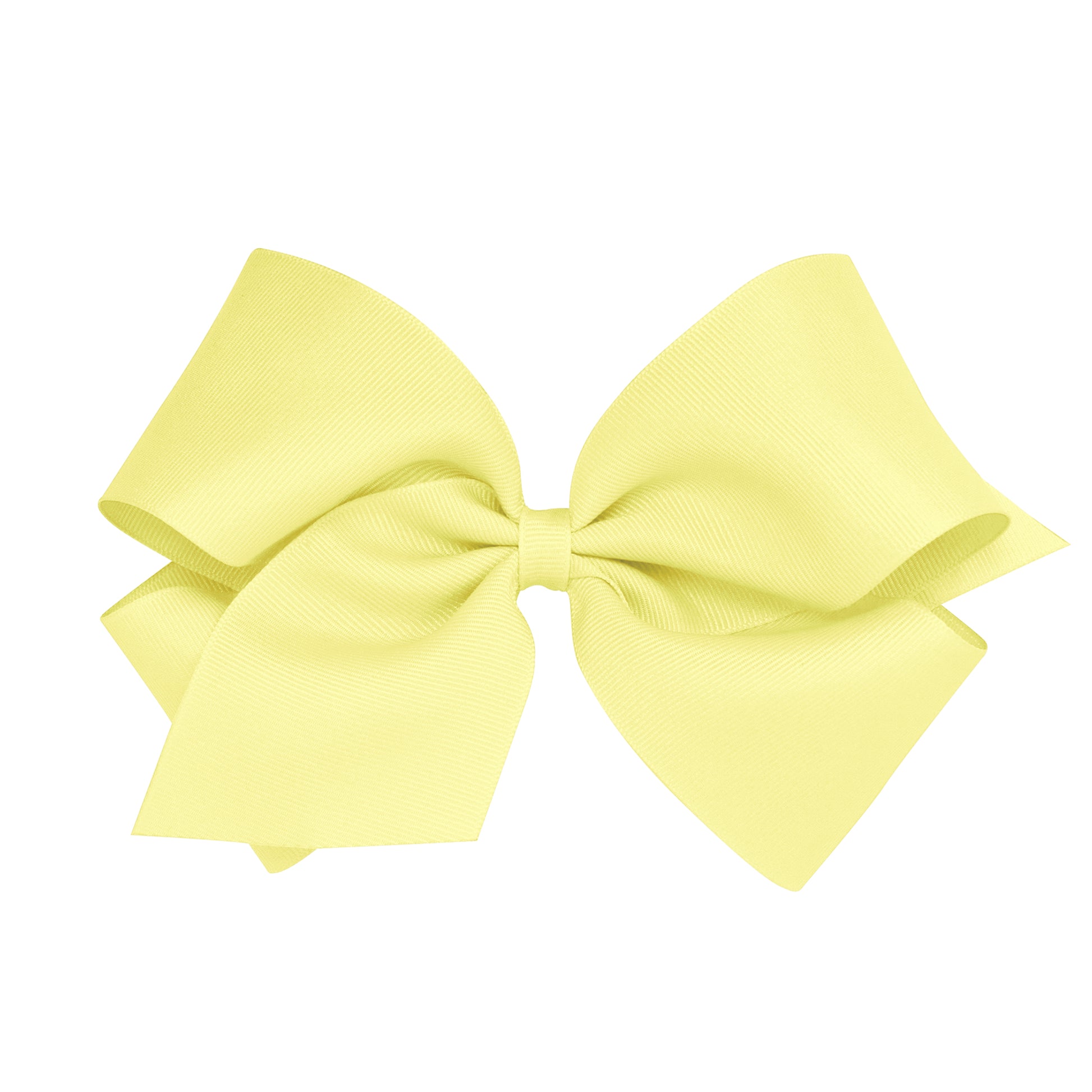 King Grosgrain Bow - Light Yellow Kids Hair Accessories Wee Ones