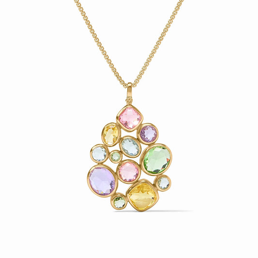 Kaleidoscope Statement Pendant - Multi Stone Necklaces Julie Vos