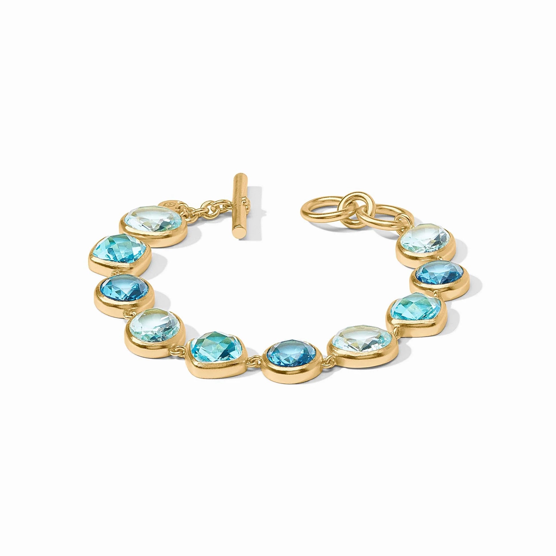 Kaleidoscope Tennis Bracelet - Bahamian Blue Bracelets Julie Vos