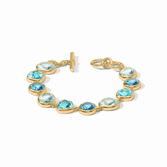 Kaleidoscope Tennis Bracelet - Bahamian Blue Bracelets Julie Vos