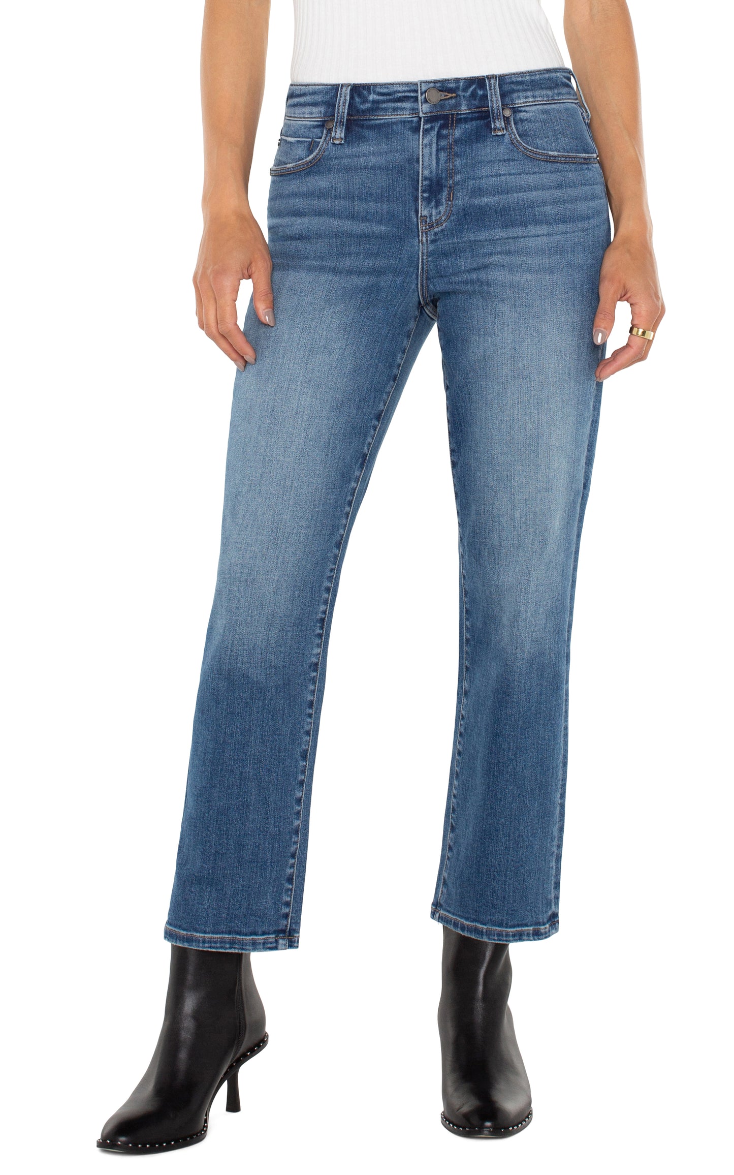 Kennedy Crop Straight Jeans - Mcallaster Jeans Liverpool   