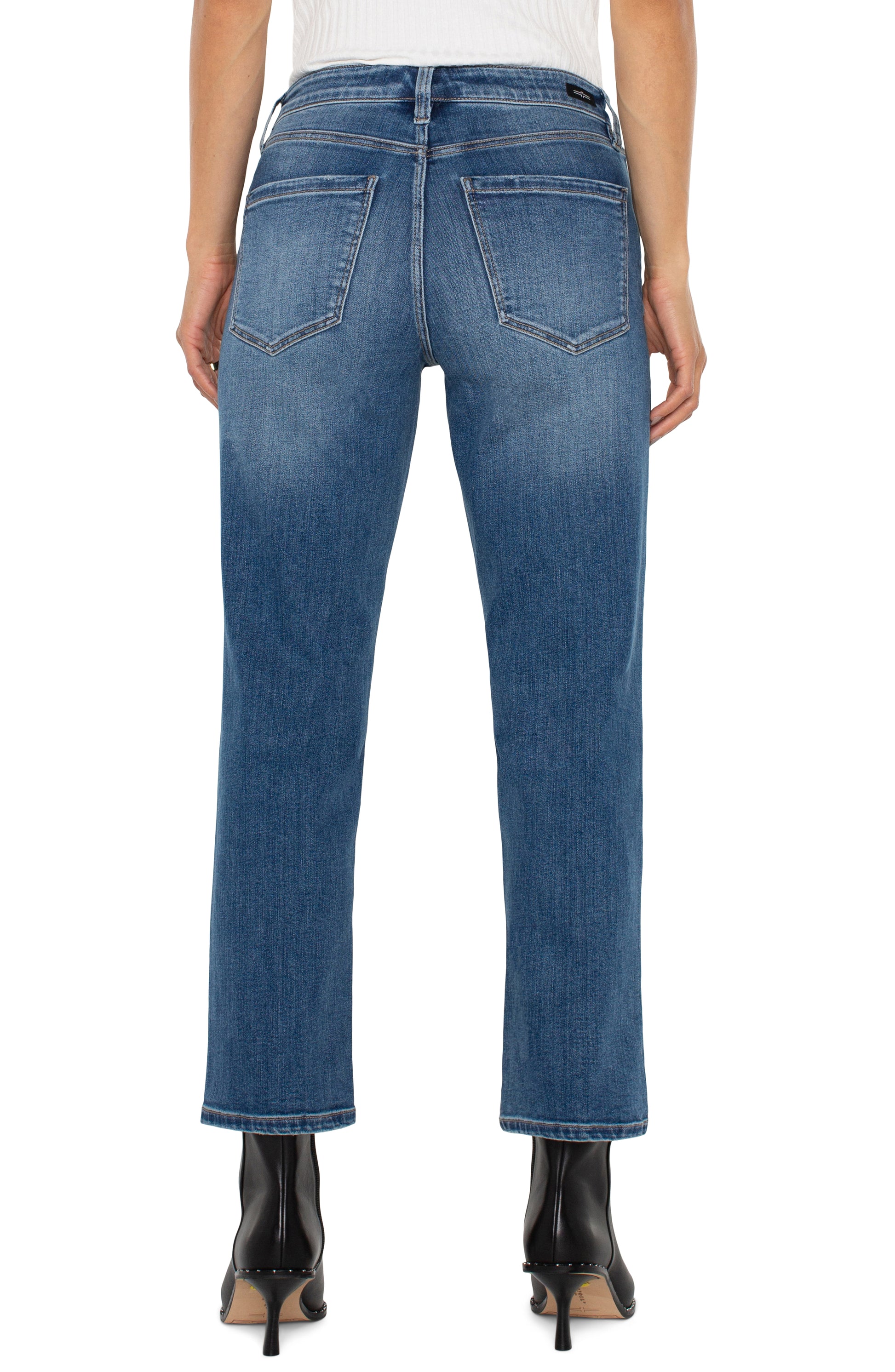 Kennedy Crop Straight Jeans - Mcallaster Jeans Liverpool   