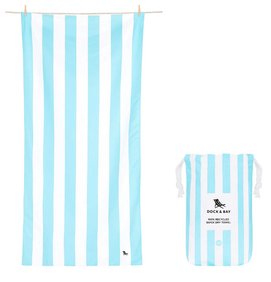 Kids Beach Towel - Tulum Blue Textiles Dock & Bay   