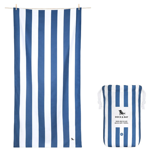 Kids Beach Towel - Whitsunday Blue Textiles Dock & Bay   