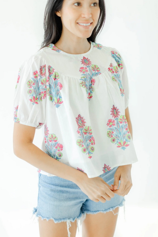 Lacey Blouse - Lemon Drop Tops Victoria Dunn Design   