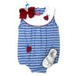 Ladybug Bubble Girls Bubbles + Rompers Claire & Charlie
