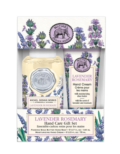 Lavender Rosemary Hand Care Gift Set Self-Care Michel Design Works   