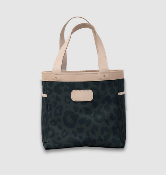 READY TO SHIP: Left Bank Tote - Dark Leopard Coated Canvas Women's Accessories Jon Hart   