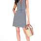 Lennie Dress - Navy & White French Terry Stripe Short Dresses Duffield Lane