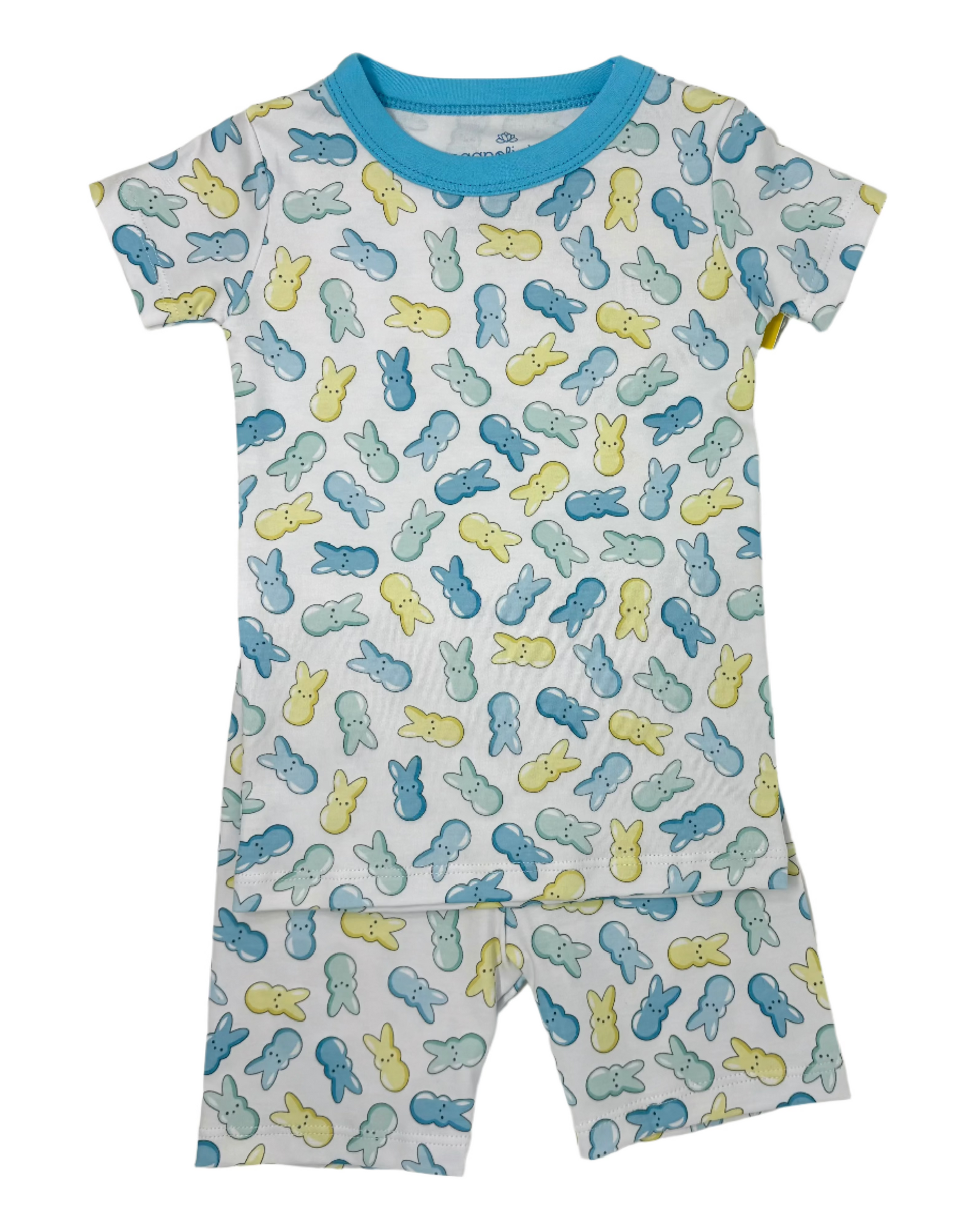 Light Blue Peep-Tastic Short Pajamas Kids Pajamas Magnolia Baby