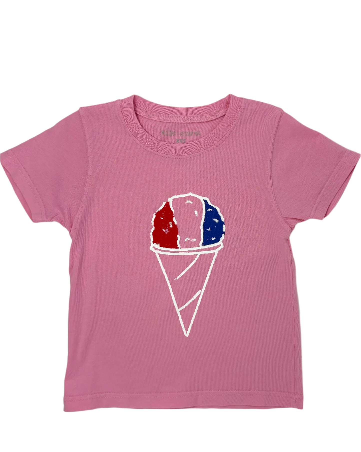 Light Pink SS Snow Cone Tshirt Girls Tops + Tees Mustard & Ketchup