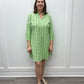Lillian Dress - Abstract Greens Short Dresses Duffield Lane