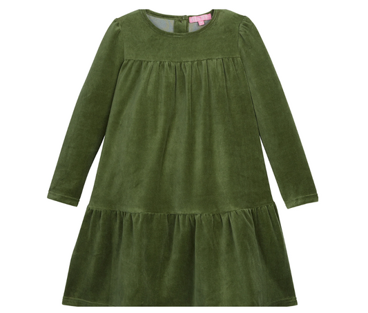 Lisle Dress - Sage Velour Clothing Bisby   