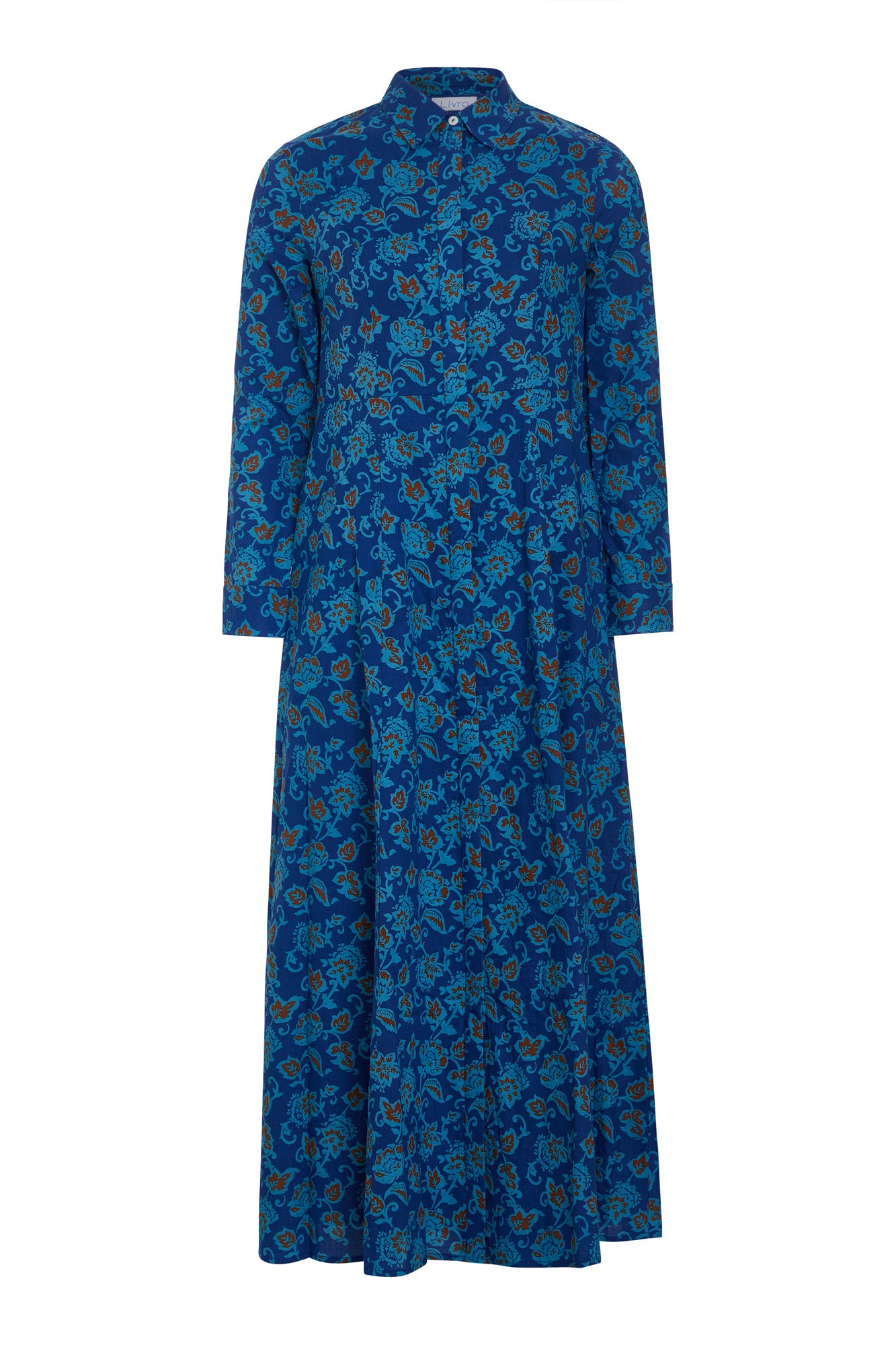 Classic Shirtdress - Nomad Blue Long Dresses Livro   