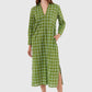 Classic Kurta - Boxwood Grid Long Dresses Livro