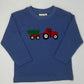 Boy's Lt Blue L/S T-Shirt - Tractor & Wagon w/ Tree Boys Tees Luigi   