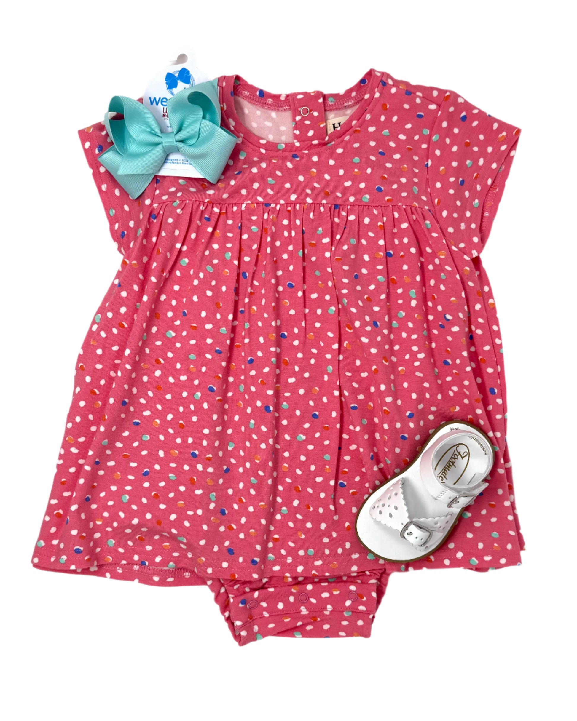 Lots of Dots One Piece Babydoll Dress Girls Bubbles + Rompers Hatley
