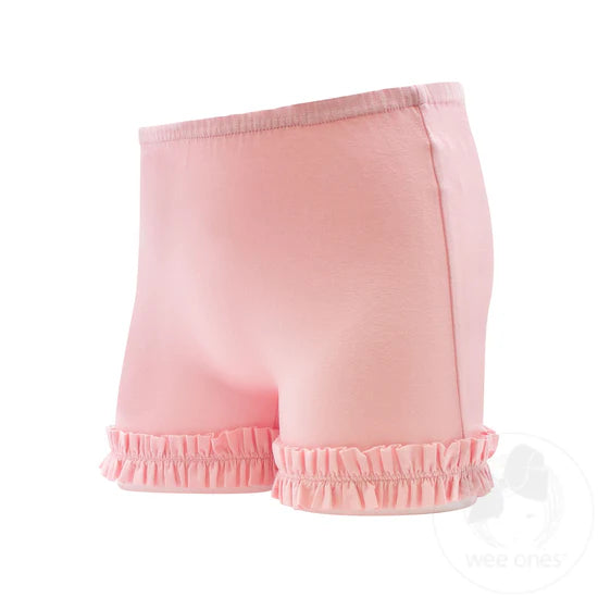 Lt. Pink Ruffle Trim Wundershorts Kids Misc Accessories Wee Ones   