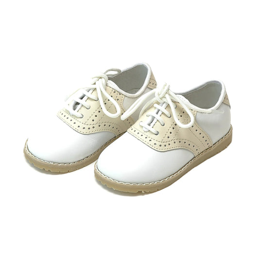 Luke Saddle Shoe - Beige Two Tone Boys Shoes L'Amour