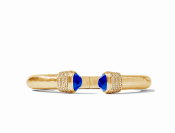 Luna Demi Cuff - Iridescent Sapphire Blue Bracelets Julie Vos   