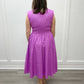 Luna Midi Dress - Lilac w/ White Polka Dots Long Dresses Entro
