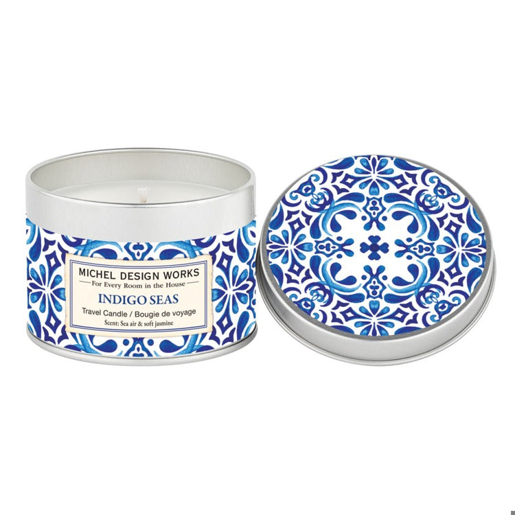 Indigo Seas Travel Candle Candles Michel Design Works