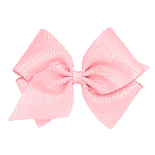 Mini King Grosgrain Bow - Light Pink Kids Hair Accessories Wee Ones