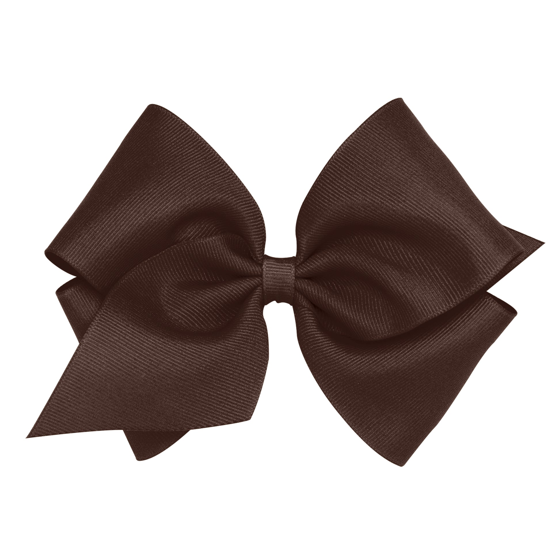 Mini King Grosgrain Bow - Spice Brown Kids Hair Accessories Wee Ones