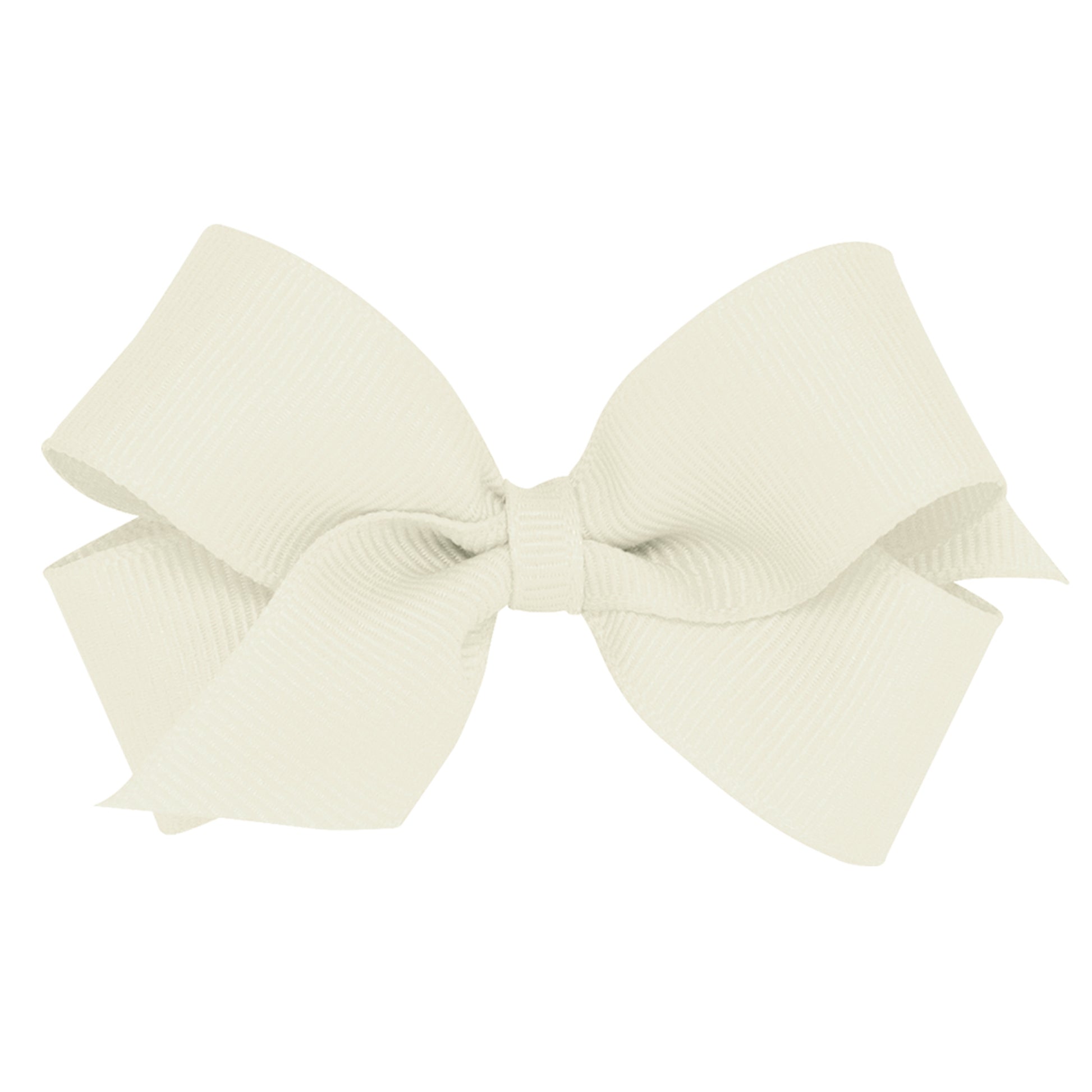 Mini Grosgrain Bow - Antique White Kids Hair Accessories Wee Ones