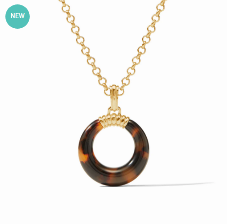 Madison Statement Necklace - Tortoiseshell Necklaces Julie Vos   