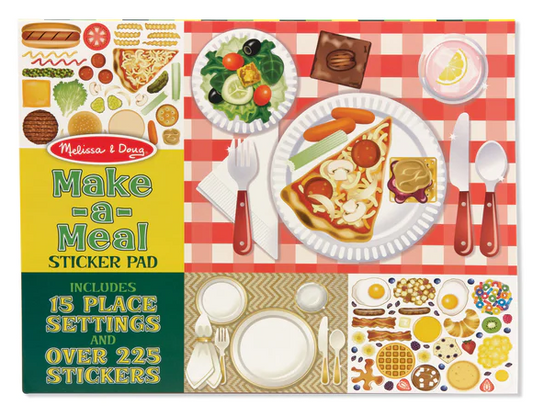 Make-a-Meal Sticker Pad Toys Melissa & Doug   