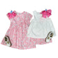 Patch Pocket Shorts - Marshmallow Floral Girls Shorts Bisby