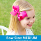 Medium Scalloped Edge Grosgrain Bow - Colonial Rose Kids Hair Accessories Wee Ones   