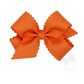 Medium Scalloped Edge Grosgrain Bow - Pumpkin Kids Hair Accessories Wee Ones   