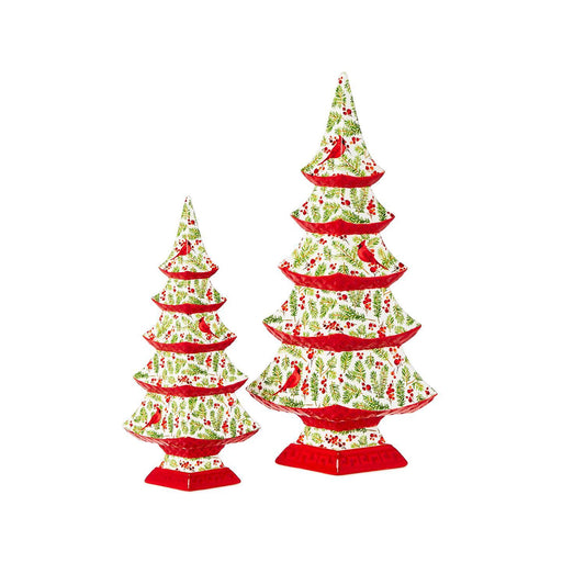 Merry Berry Set of 2 Pagoda Trees Seasonal Two's Company   