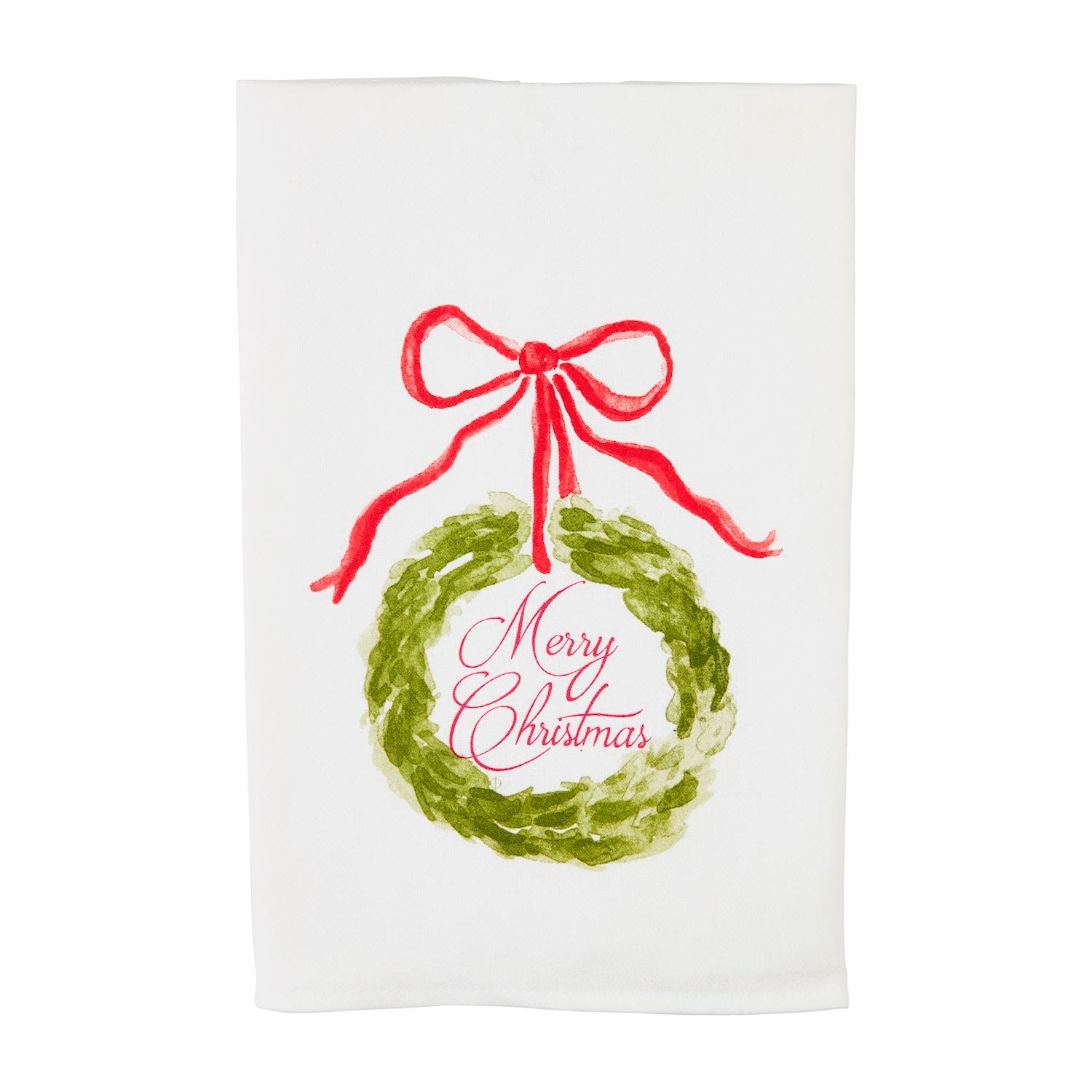 Merry Christmas Topiary Towel Seasonal Mudpie   