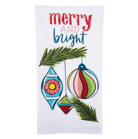 Merry & Bright Tea Towel Seasonal Glory Haus   