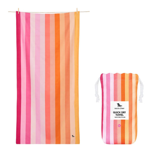 XL Quick Dry Towel - Miami Sorbet Textiles Dock & Bay