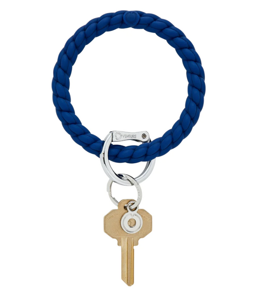 Silicone Big O® Key Ring - Midnight Navy Braided Key Rings O-Venture   